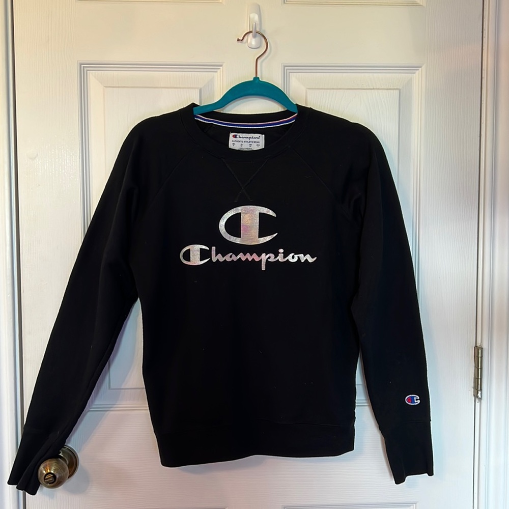 Black champion sweatshirt